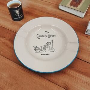 Stetson Creation 5 1/2" Ashtray Ceramic The Carriage House Restaurant Chicago